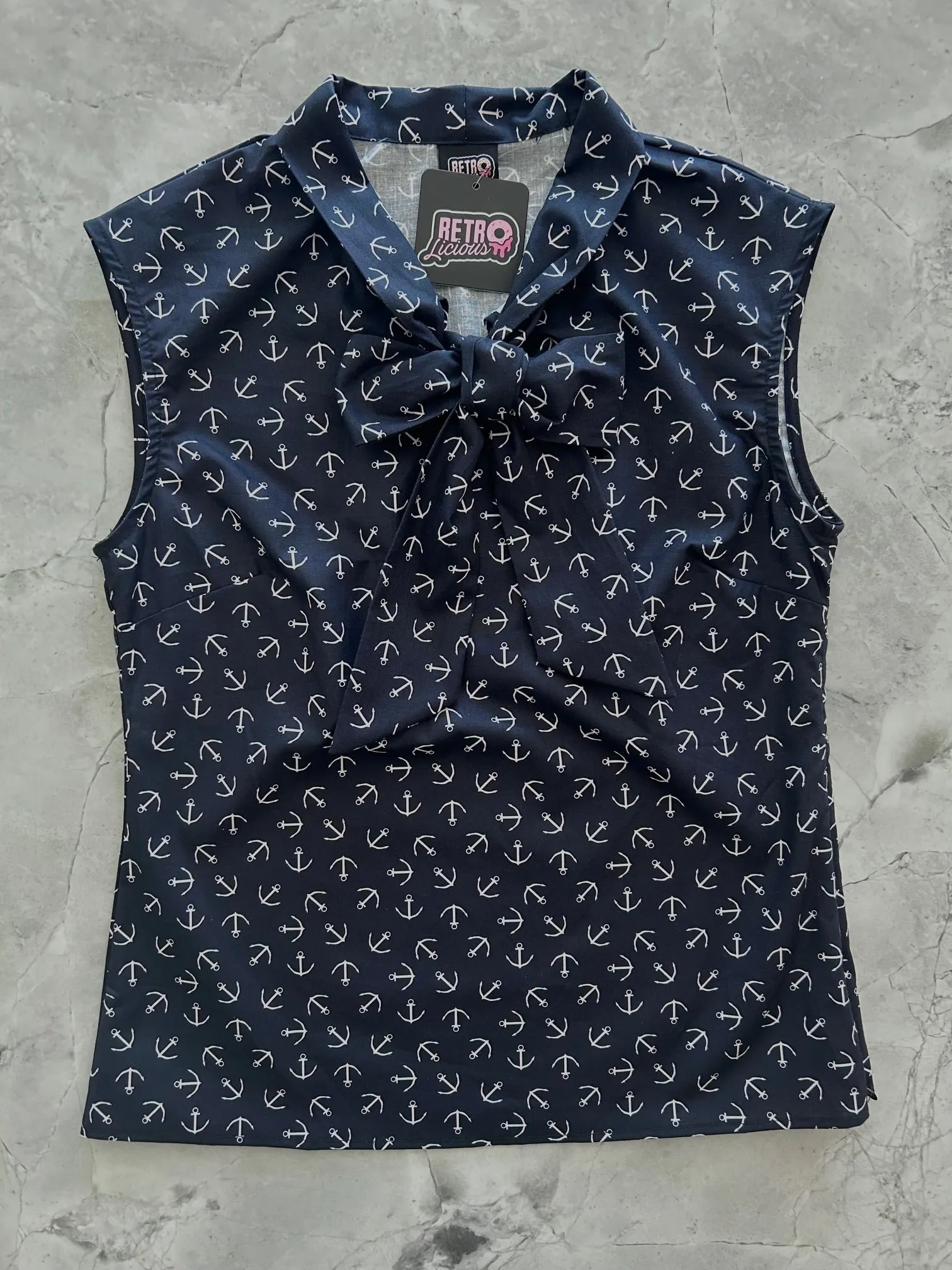 Anchor Bow Top sold by Retrolicious