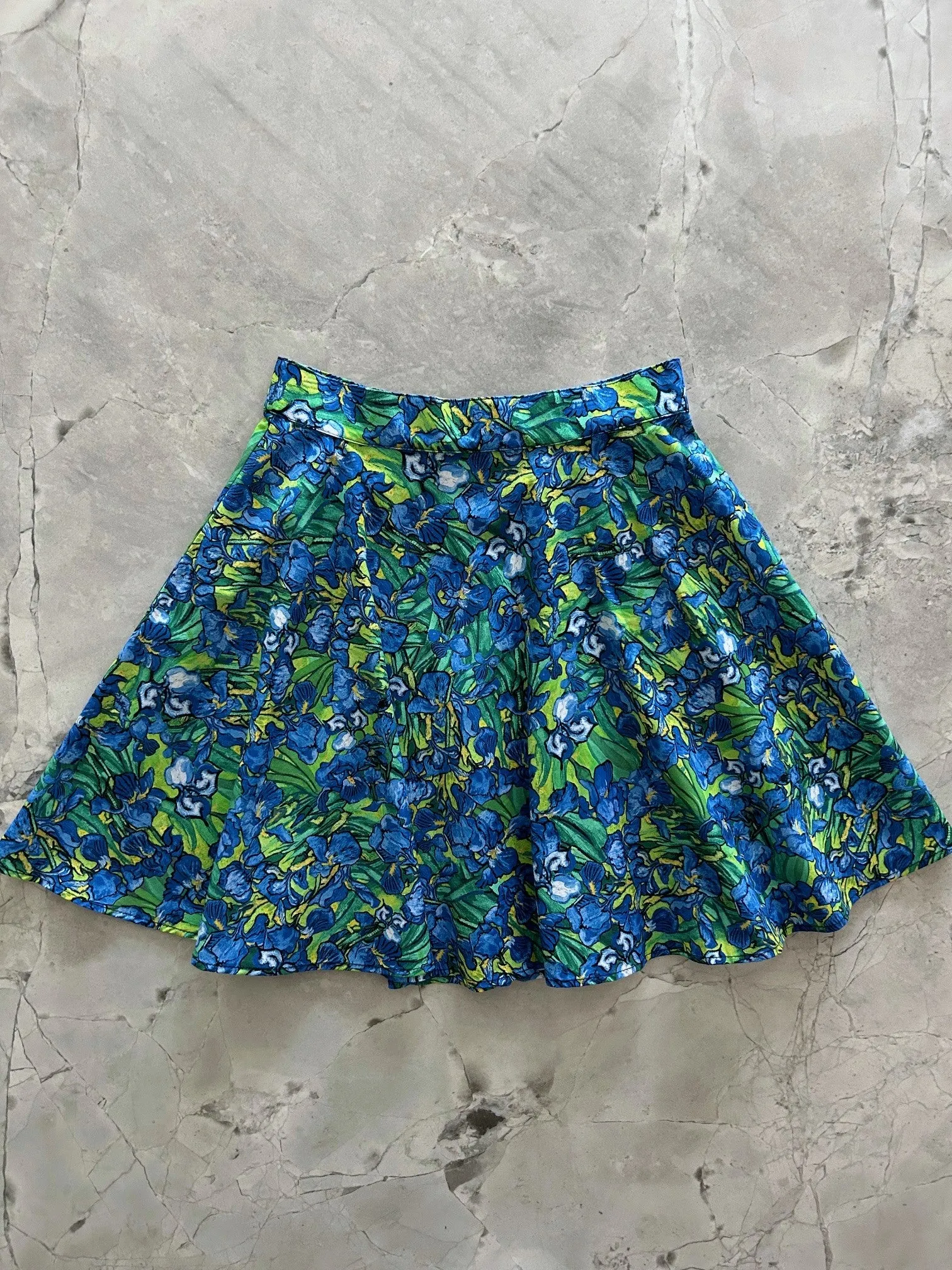 Irises Skater Skirt sold by Retrolicious