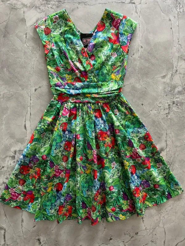 Garden Greta Dress sold by Retrolicious