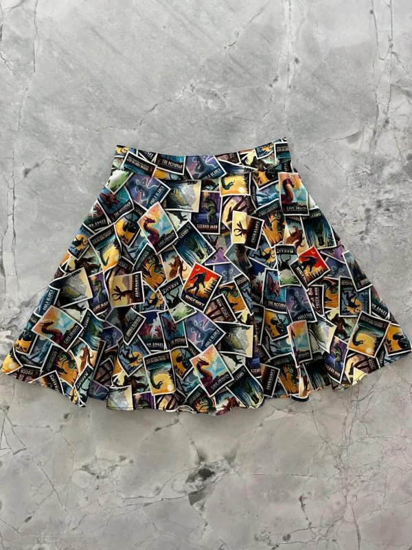 Mythical Creatures Skater Skirt sold by Retrolicious