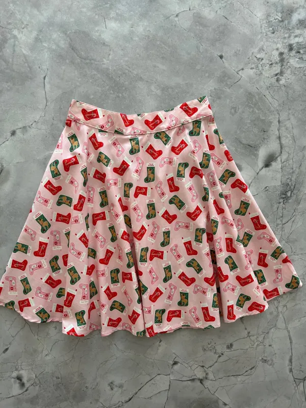 Stockings Skater Skirt sold by Retrolicious