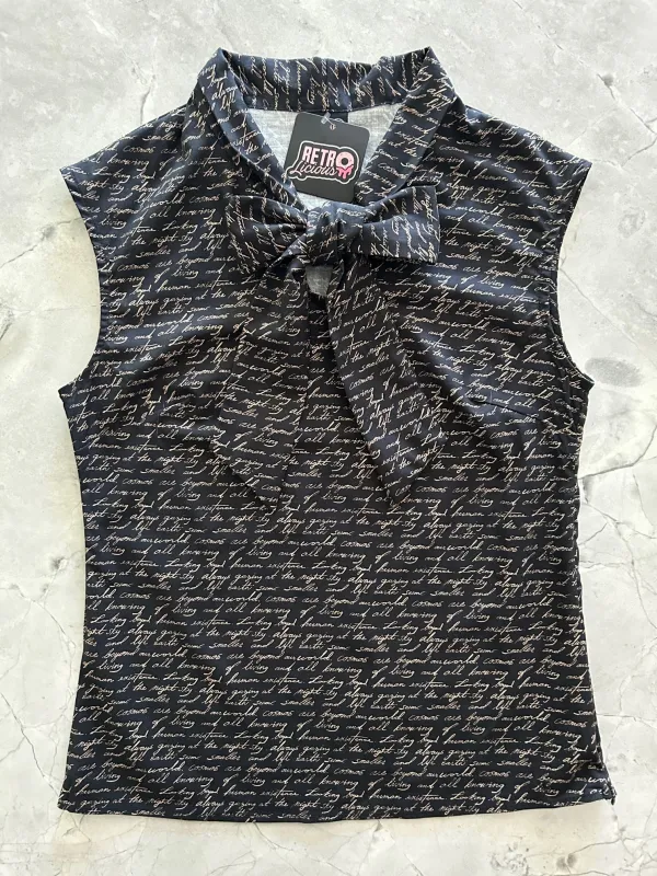 Words Bow Top - 4X only, 1 left! sold by Retrolicious