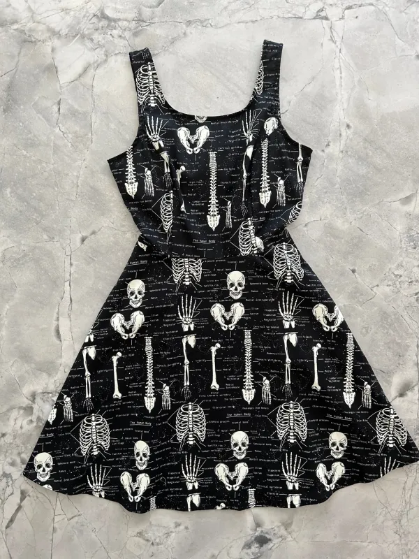 Glow Skull & Bones Skater Dress - 4X only, 1 left! sold by Retrolicious