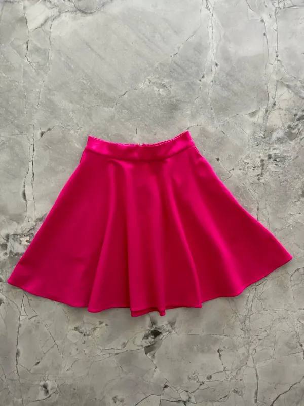 Harper Skater Skirt in Pink sold by Retrolicious