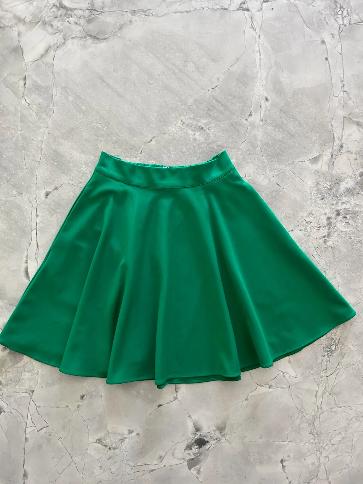 Harper Skater Skirt in Green sold by Retrolicious