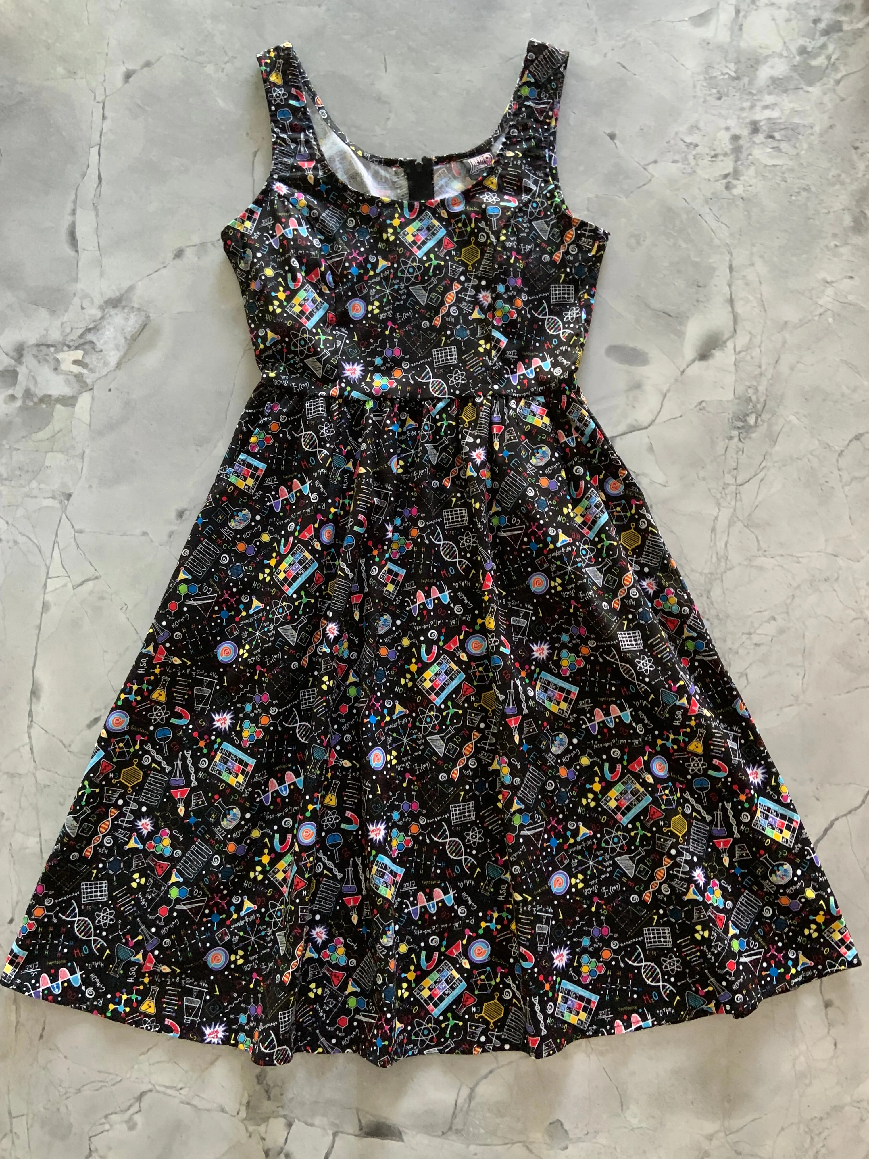 Science Fit & Flare Dress sold by Retrolicious