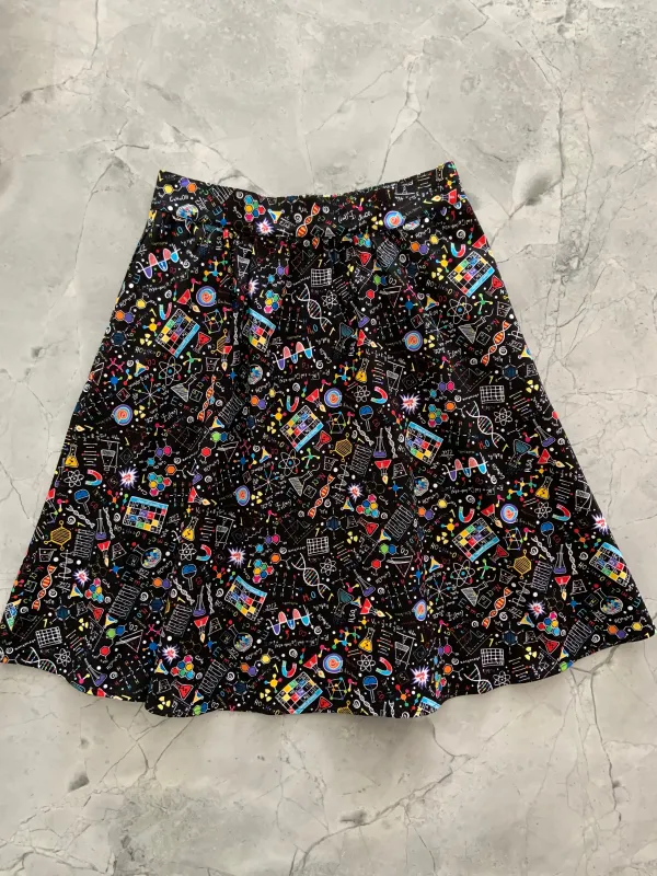 Science A-line Skirt sold by Retrolicious