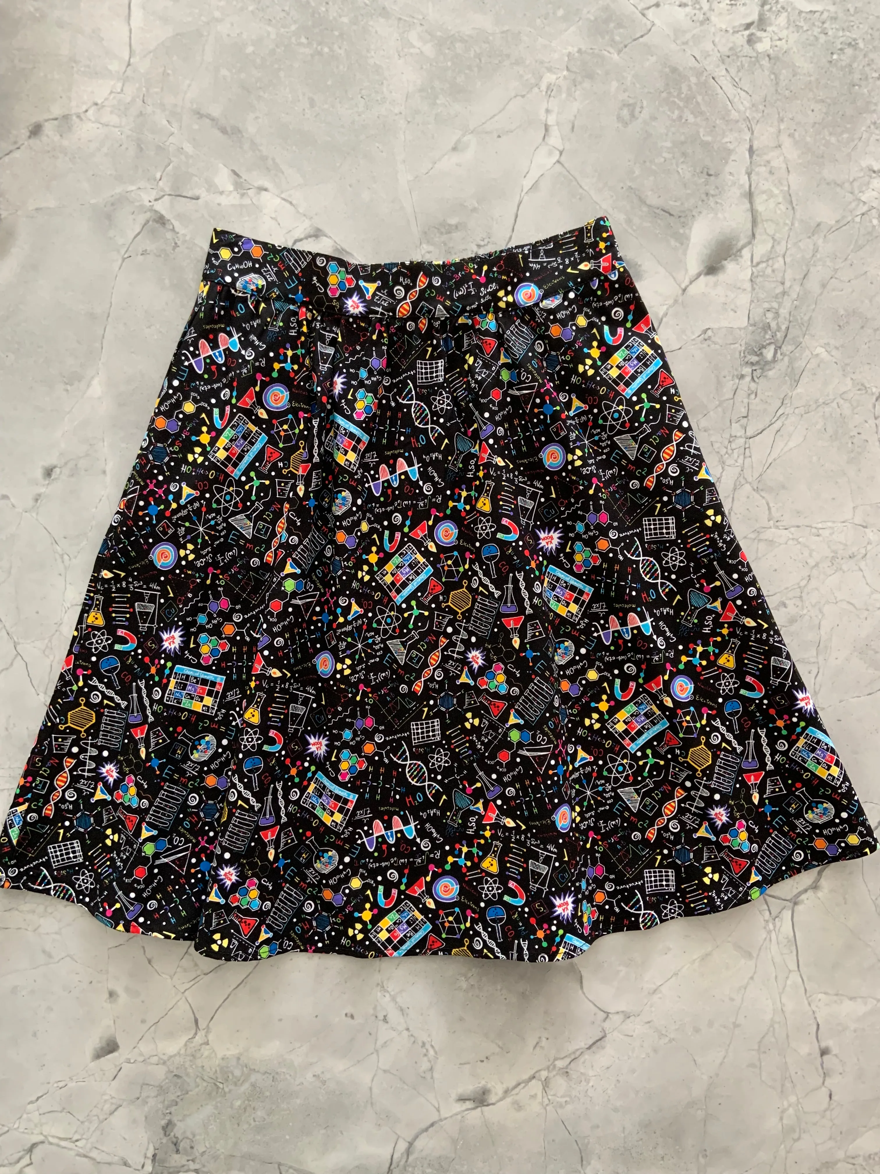 Science A-line Skirt - XL only sold by Retrolicious