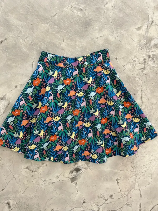 Prehistoric Skater Skirt sold by Retrolicious