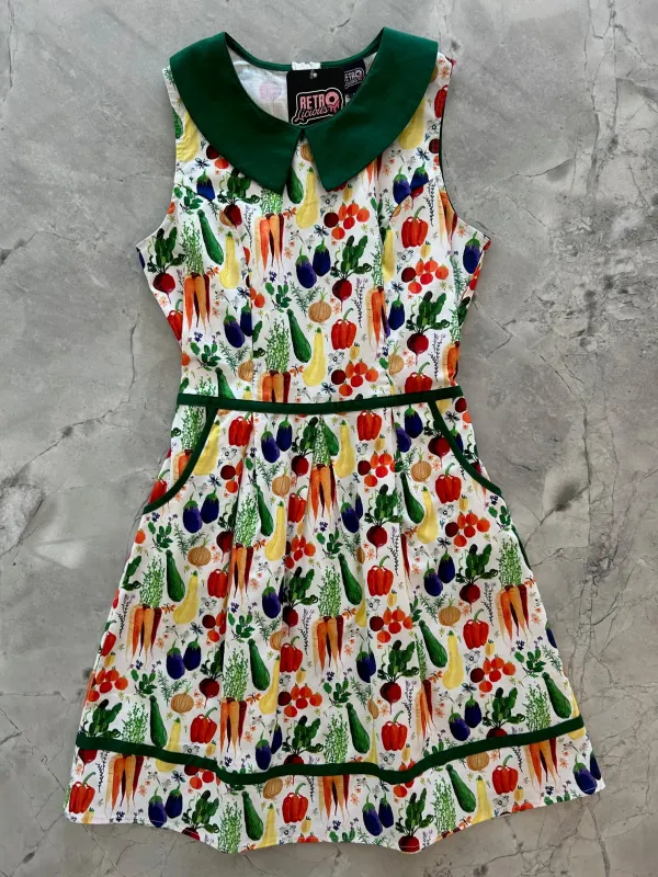 Farm to Table Collared Dress - Small only, 1 left! sold by Retrolicious