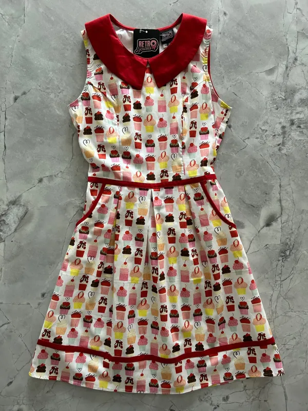 Cupcake Collared Dress sold by Retrolicious