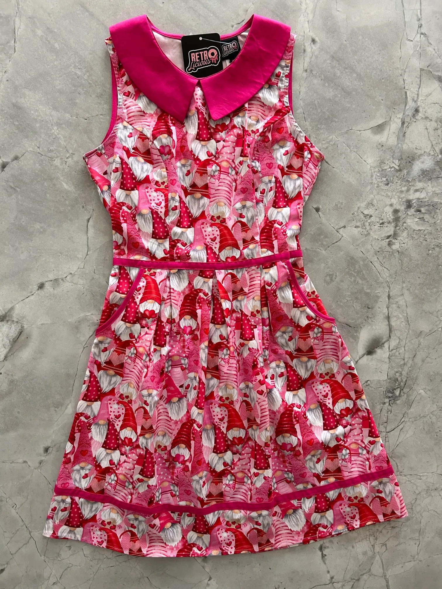 Gnomes Collared Dress sold by Retrolicious