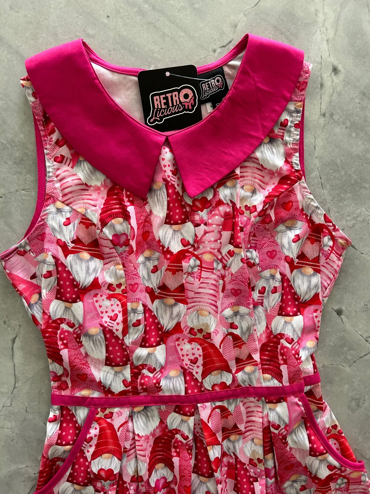 Gnomes Collared Dress sold by Retrolicious product image thumbnail 2