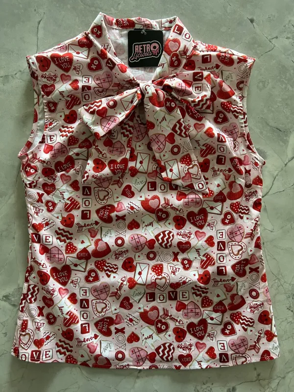 XOXO Bow Top sold by Retrolicious