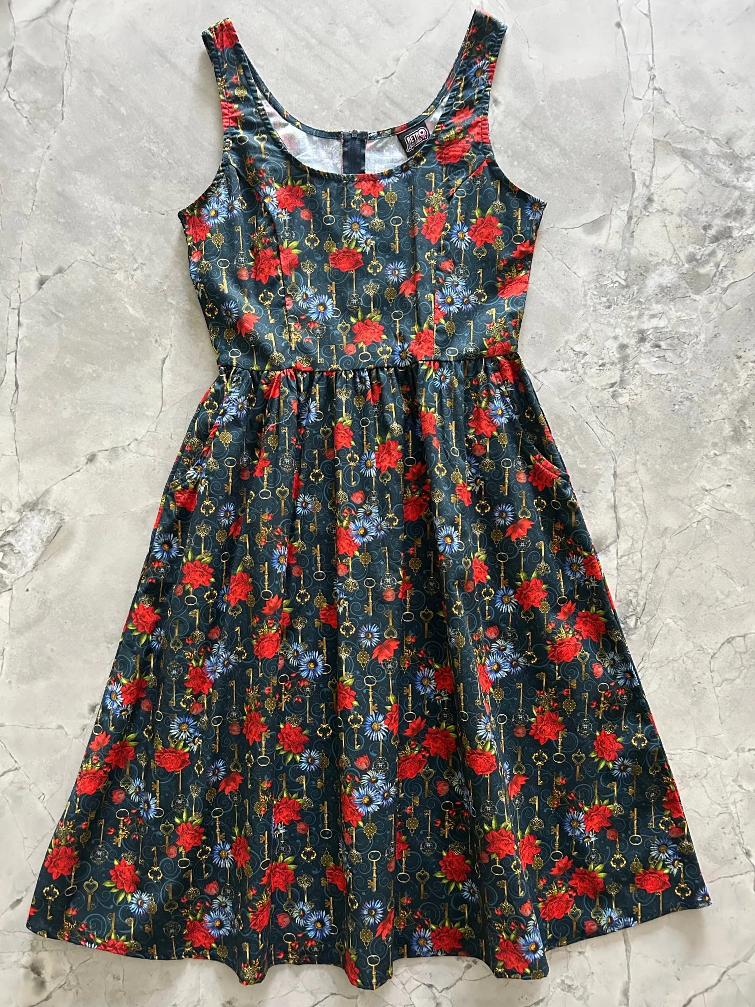 Keys Fit & Flare Dress sold by Retrolicious