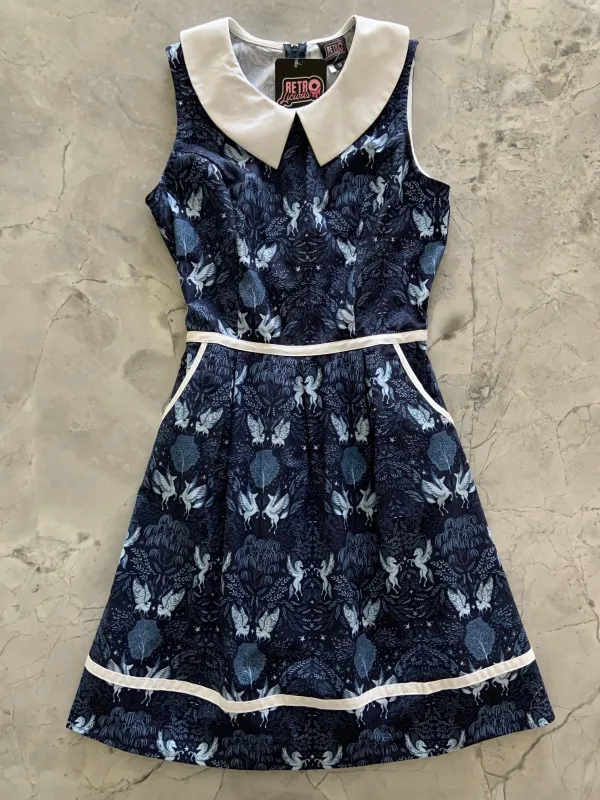 Midnight Collared Dress sold by Retrolicious