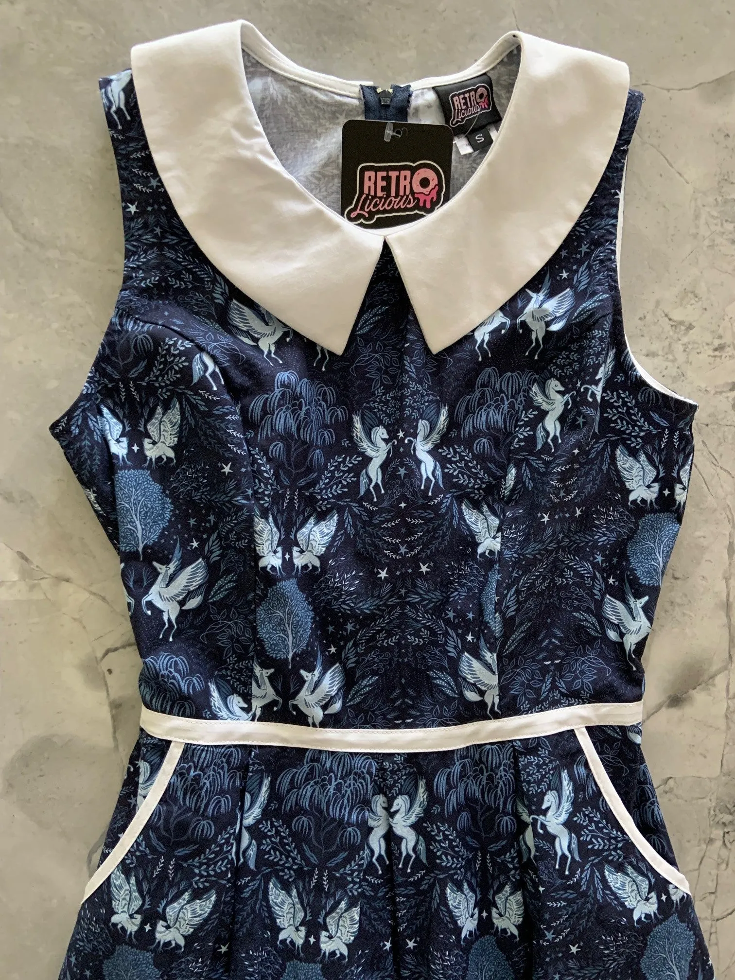 Midnight Collared Dress sold by Retrolicious product image thumbnail 2