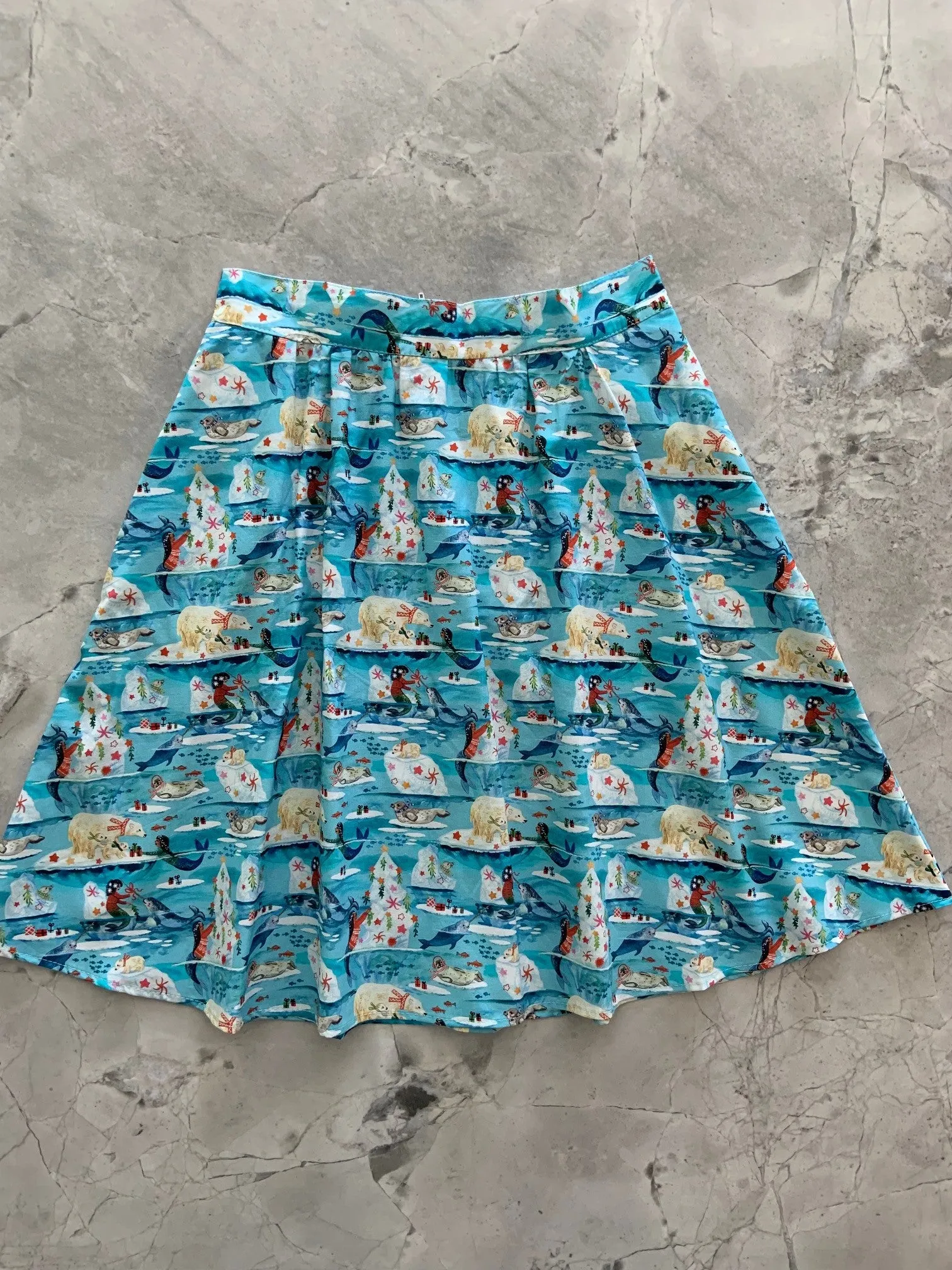 Arctic Holiday A-line Skirt - Medium only, 1 left! sold by Retrolicious