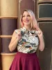 Burgundy Skater Skirt sold by Retrolicious