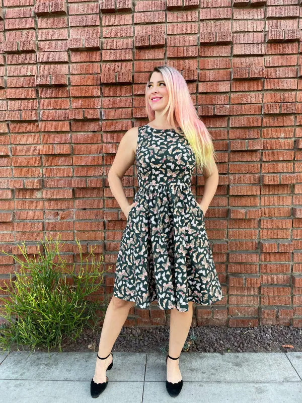 Butterfly Vintage Dress - XS only, 1 left! sold by Retrolicious
