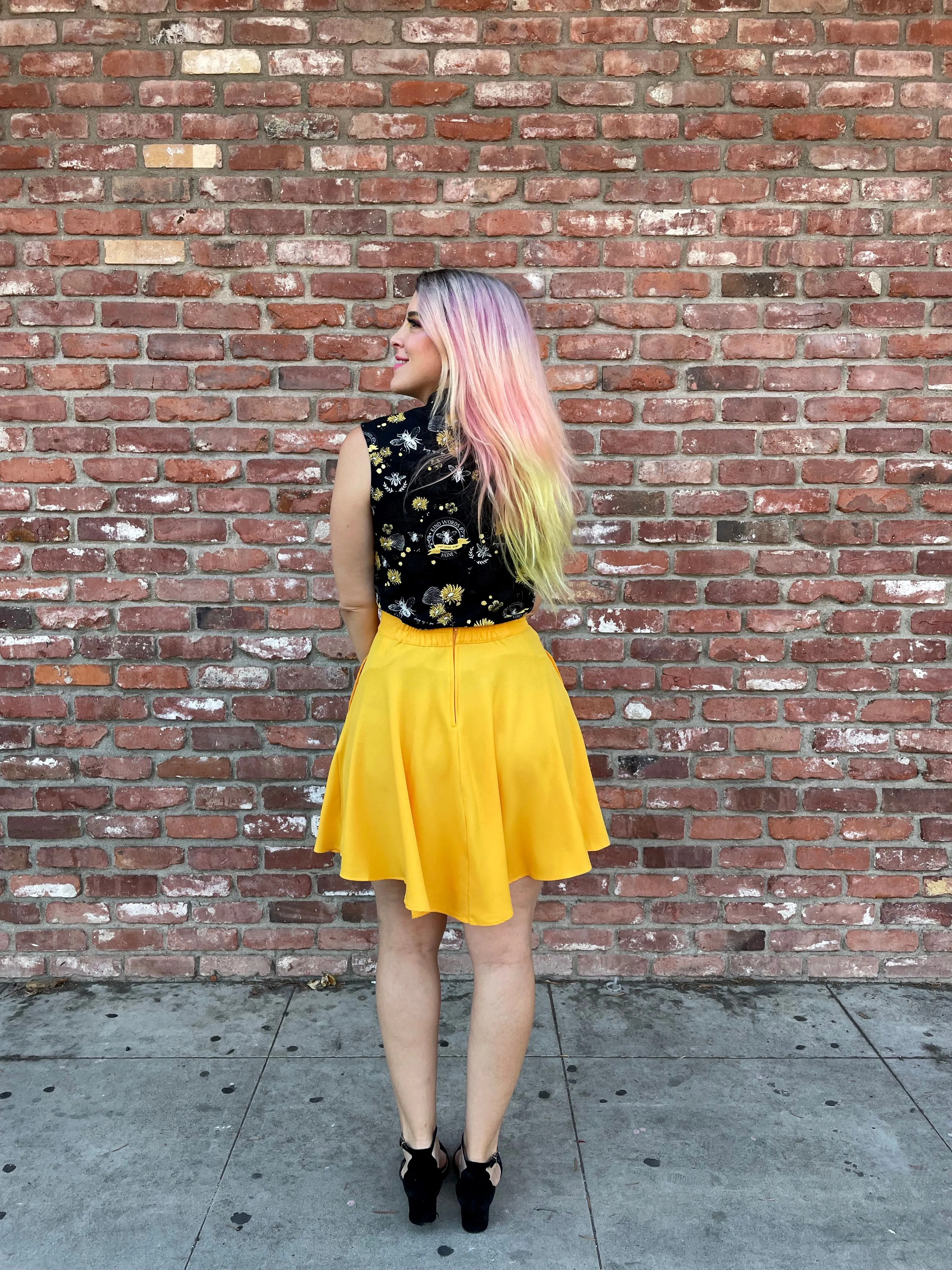 Marigold Skater Skirt sold by Retrolicious product image thumbnail 2