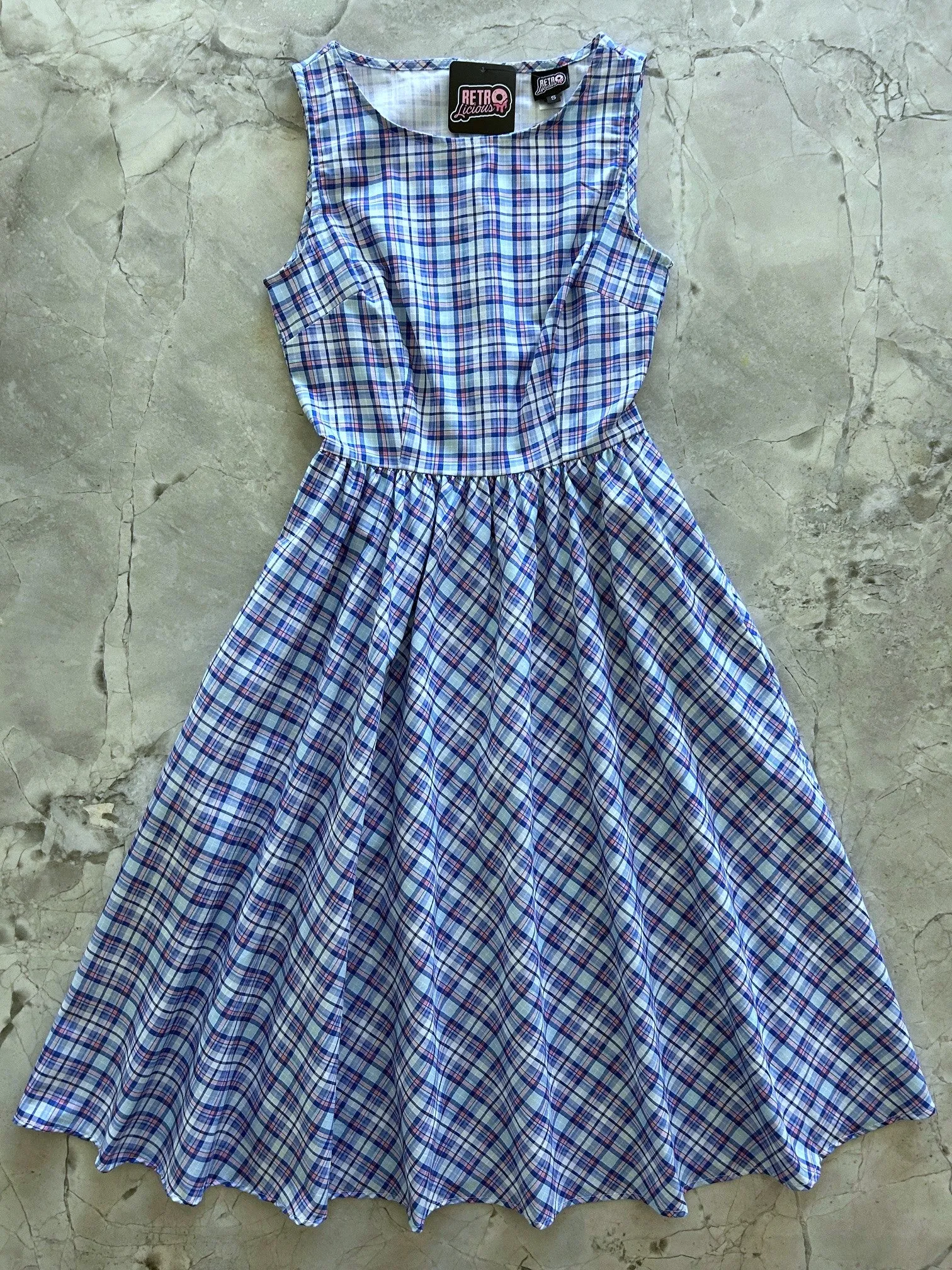 Plaid Midi Dress sold by Retrolicious