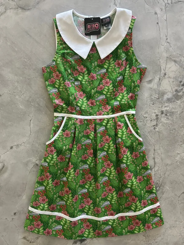 Flowers Collared Dress sold by Retrolicious