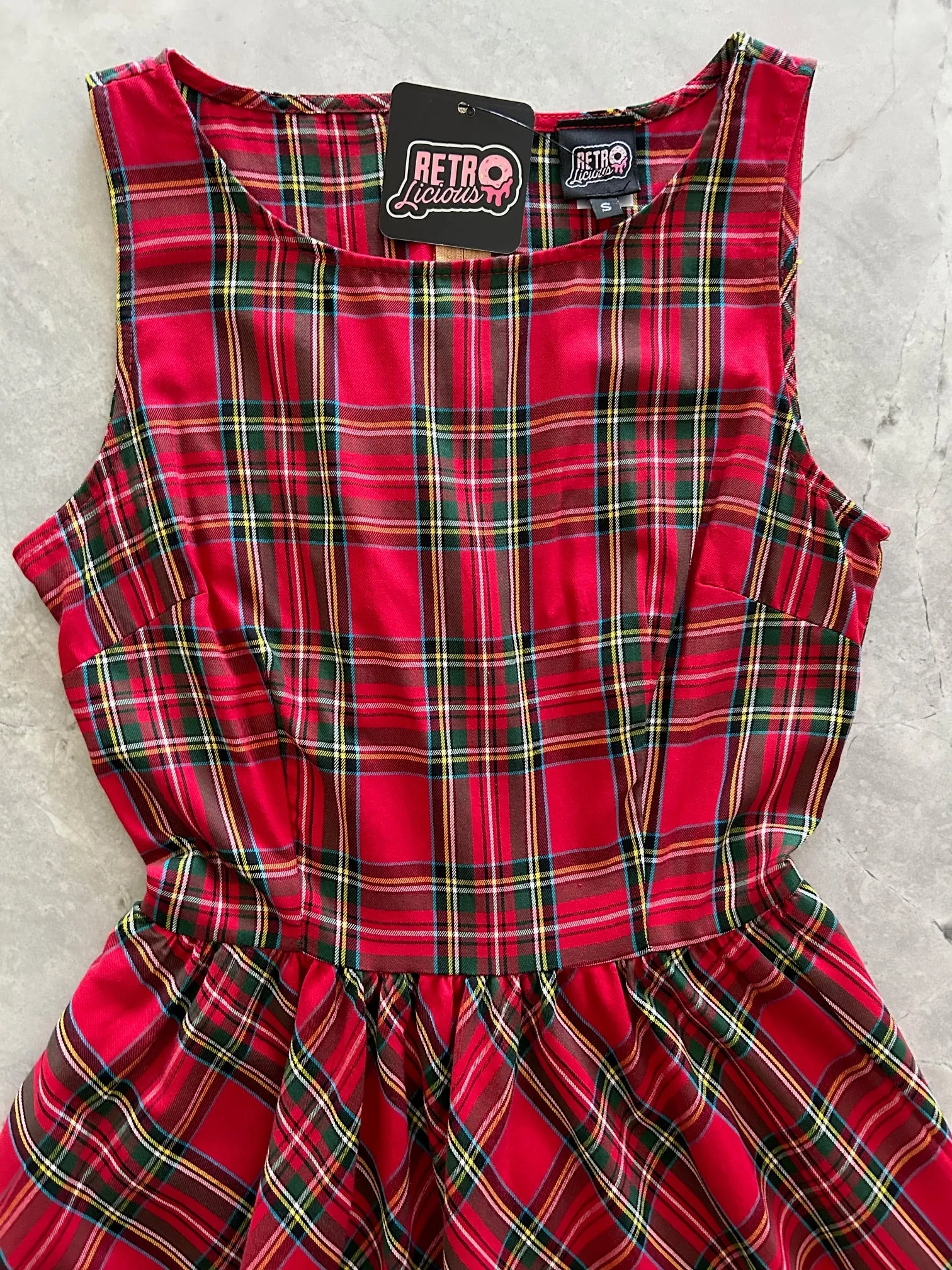 Red Plaid Vintage Dress - Medium only, 1 left! sold by Retrolicious product image thumbnail 2
