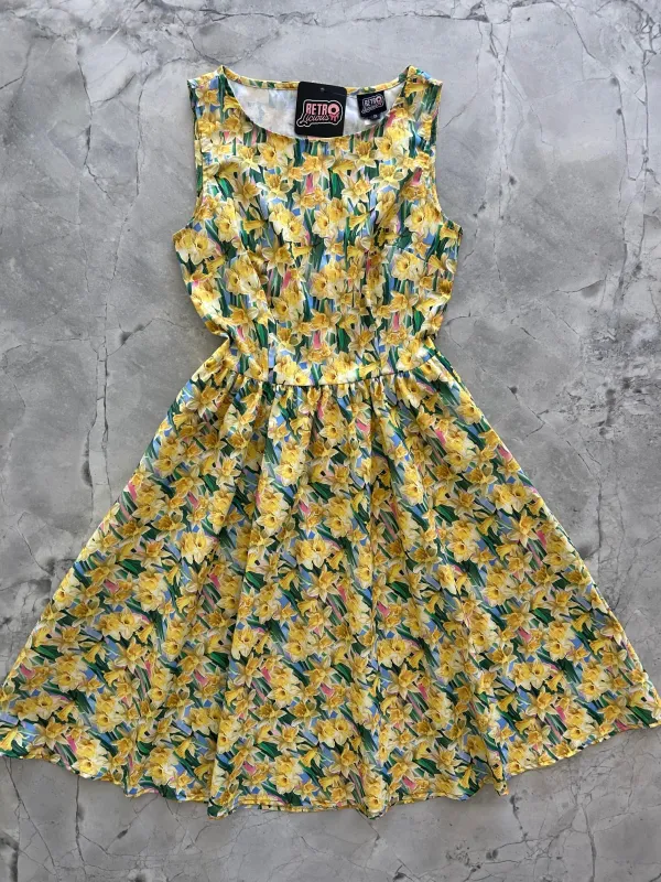 Daffodil Vintage Dress sold by Retrolicious