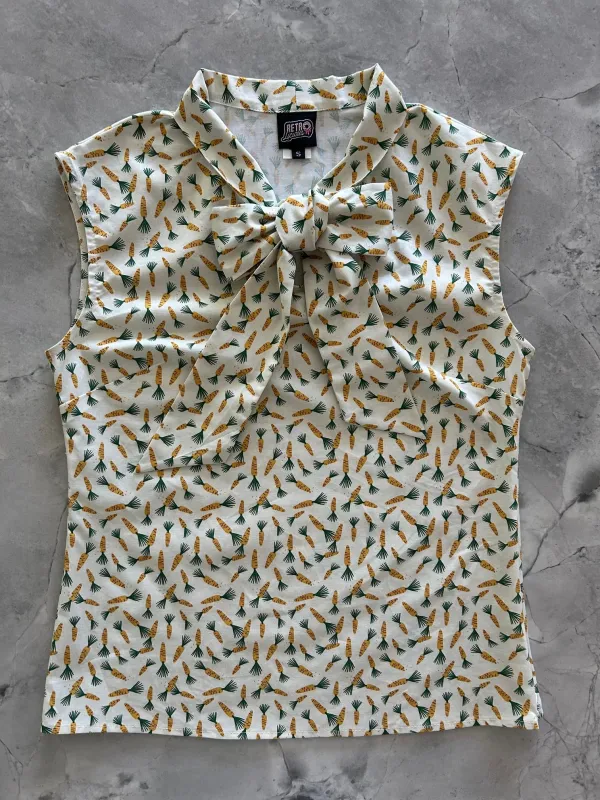 Carrots Bow Top sold by Retrolicious
