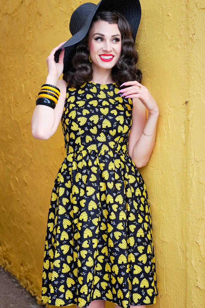 4649 Honey Hives Vintage Dress sold by Retrolicious