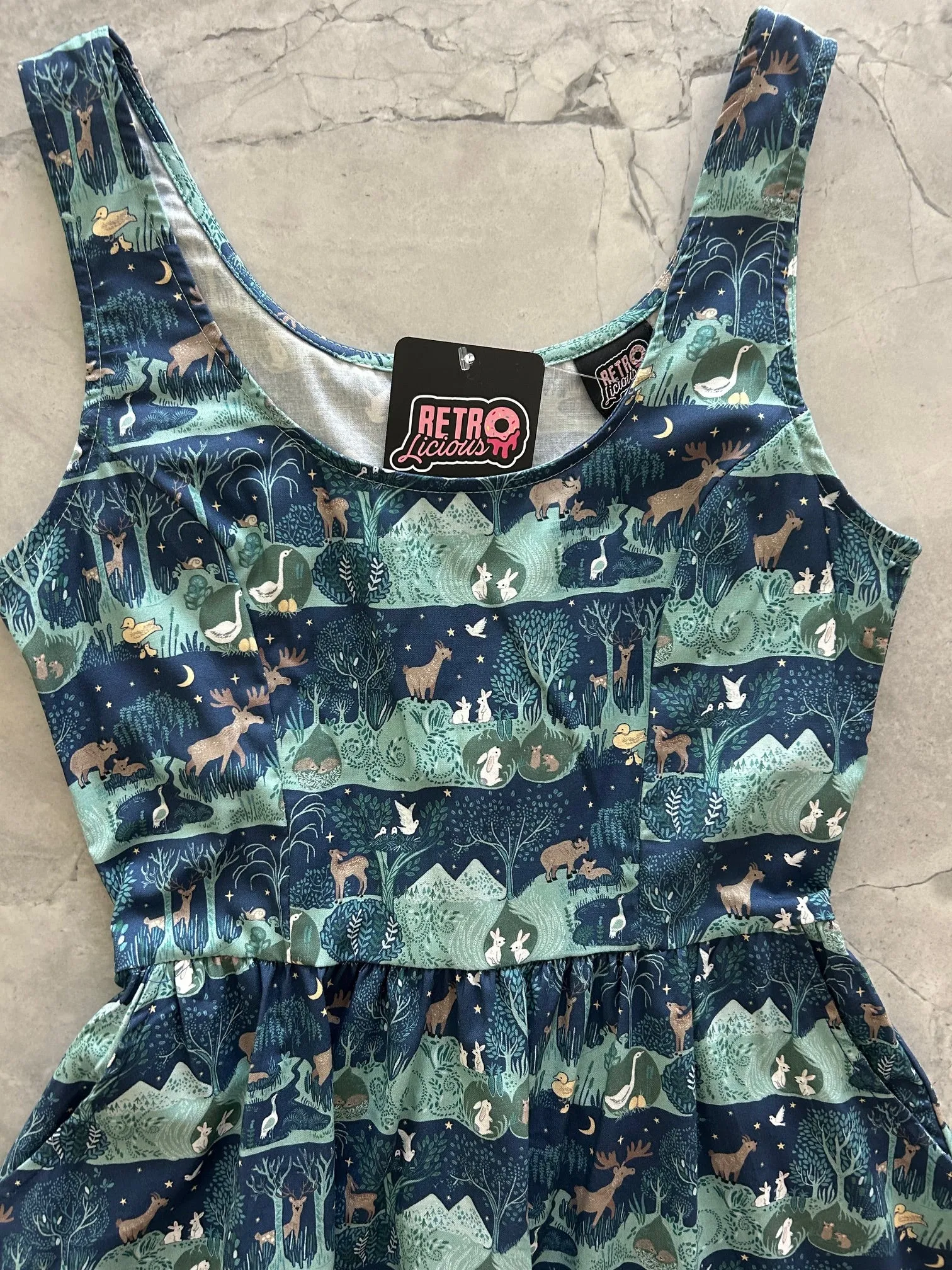 Wildlife Fit & Flare Dress - 4X only, 1 left! sold by Retrolicious product image thumbnail 2