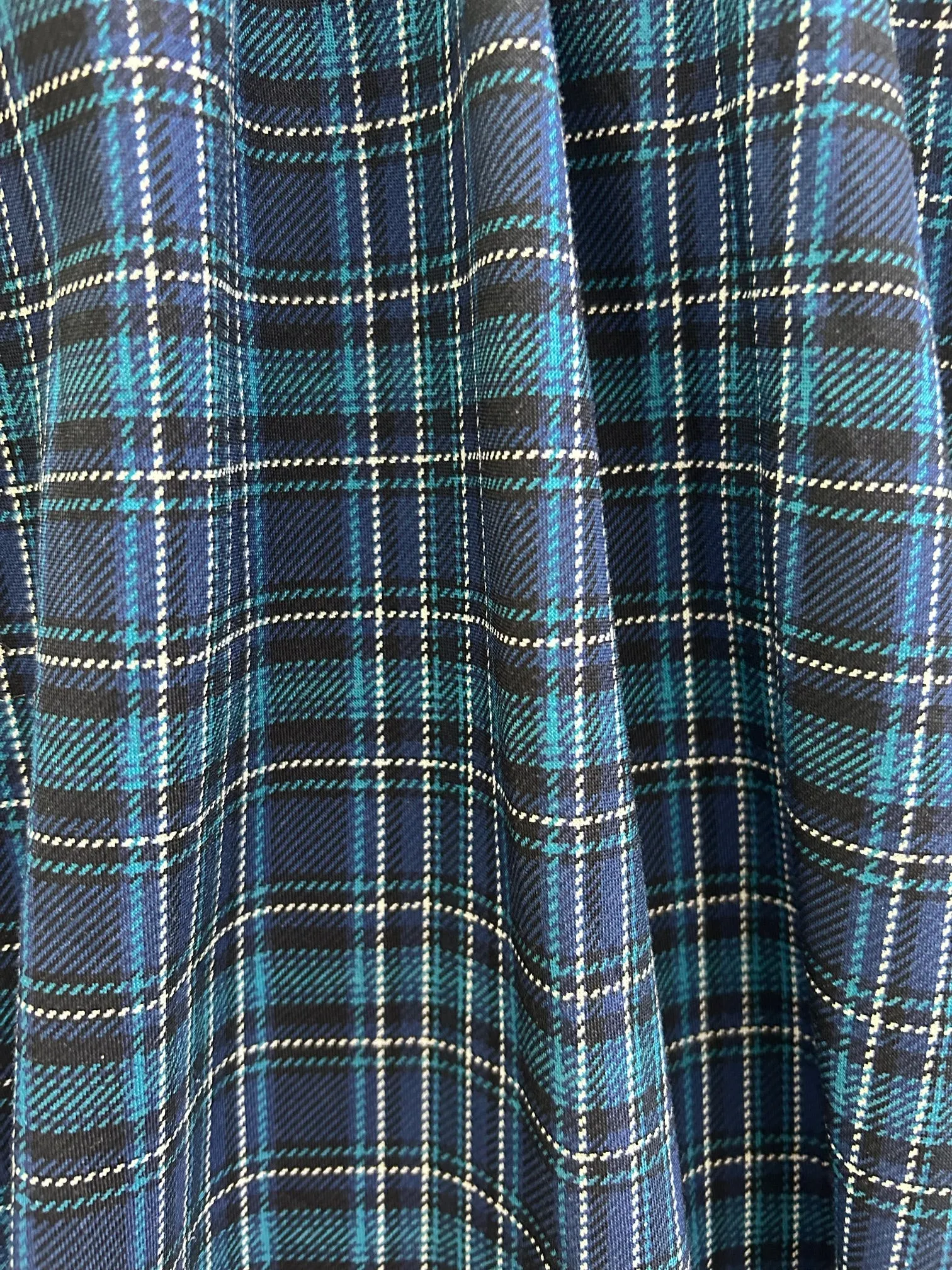 Blue Plaid Greta Dress sold by Retrolicious product image thumbnail 3