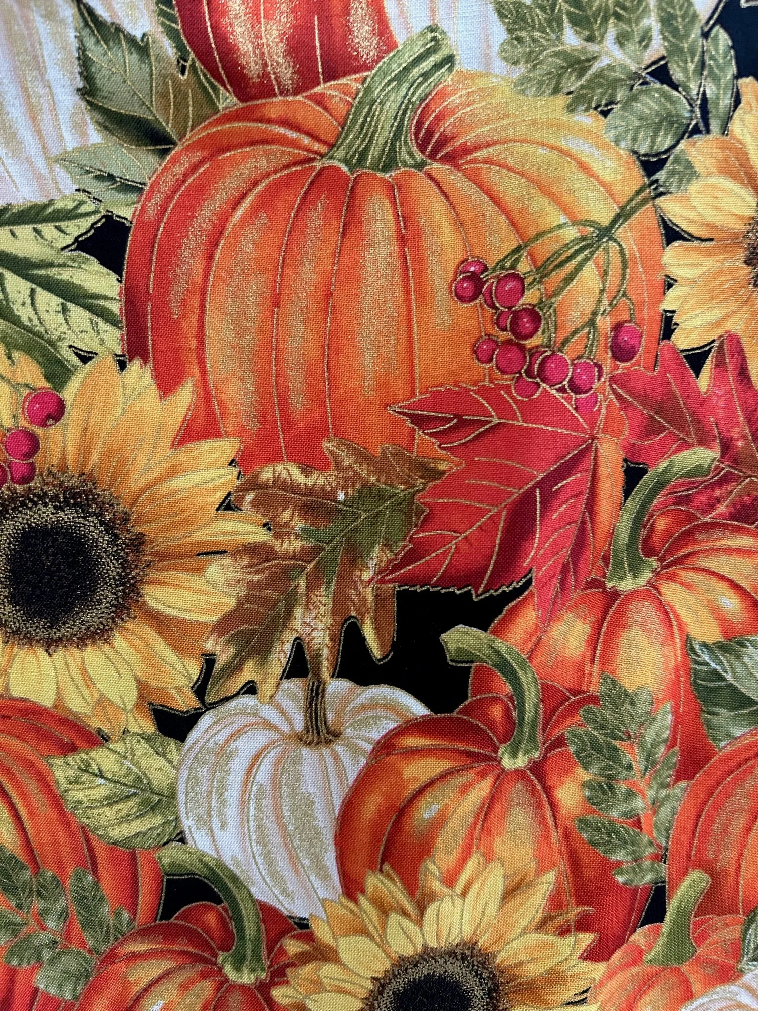 Sunflower & Pumpkin Skater Skirt sold by Retrolicious product image thumbnail 2