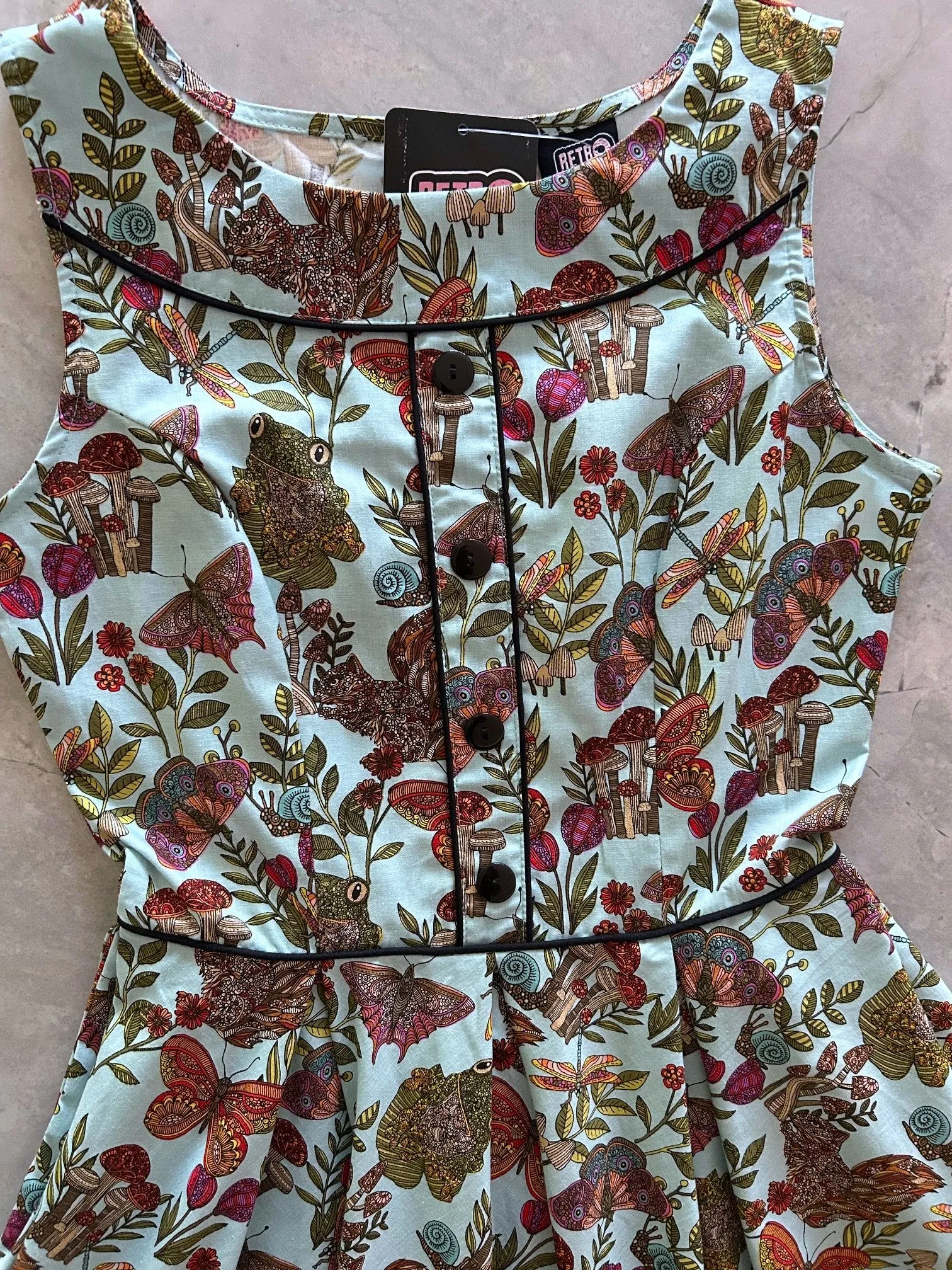 Elizabeth Dress in Woodland Whimsy sold by Retrolicious product image thumbnail 2