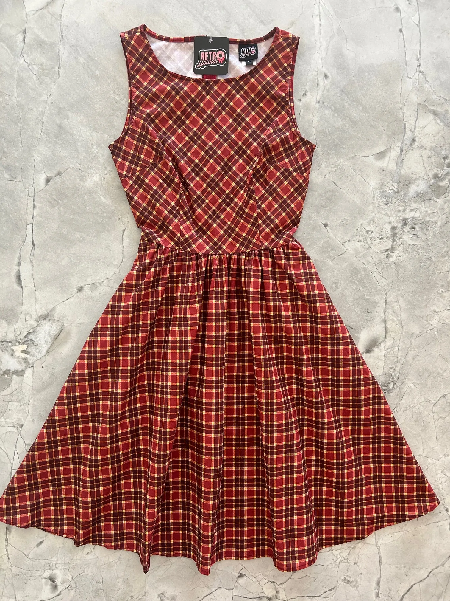 Plaid Vintage Dress sold by Retrolicious