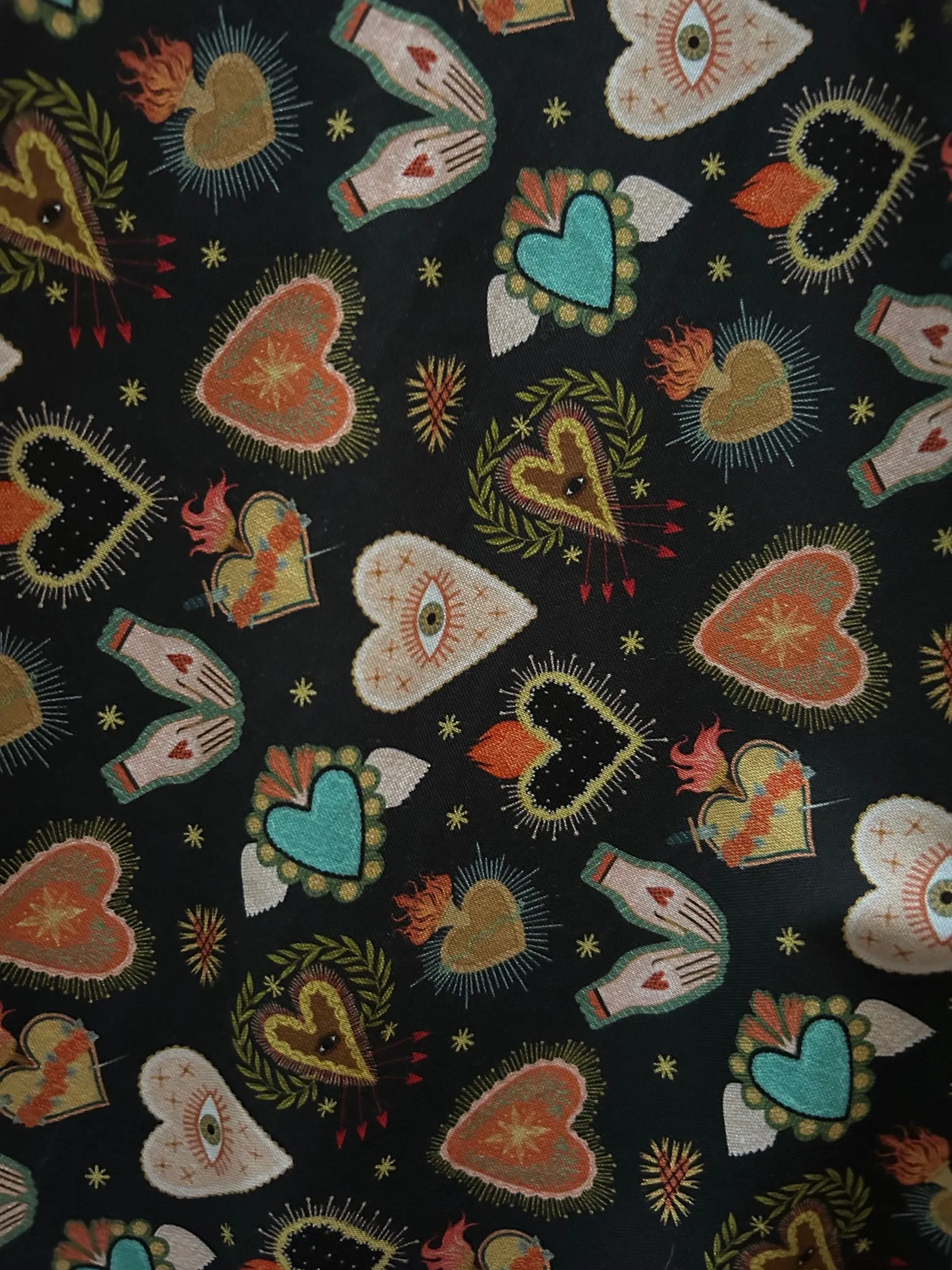 Flaming Hearts Midi Dress sold by Retrolicious product image thumbnail 2