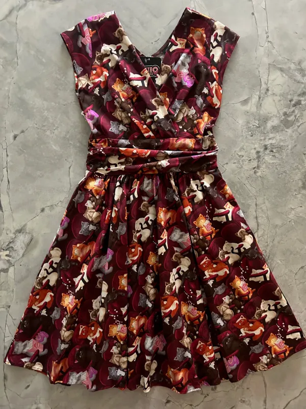 Movie Theater Cats Greta Dress sold by Retrolicious