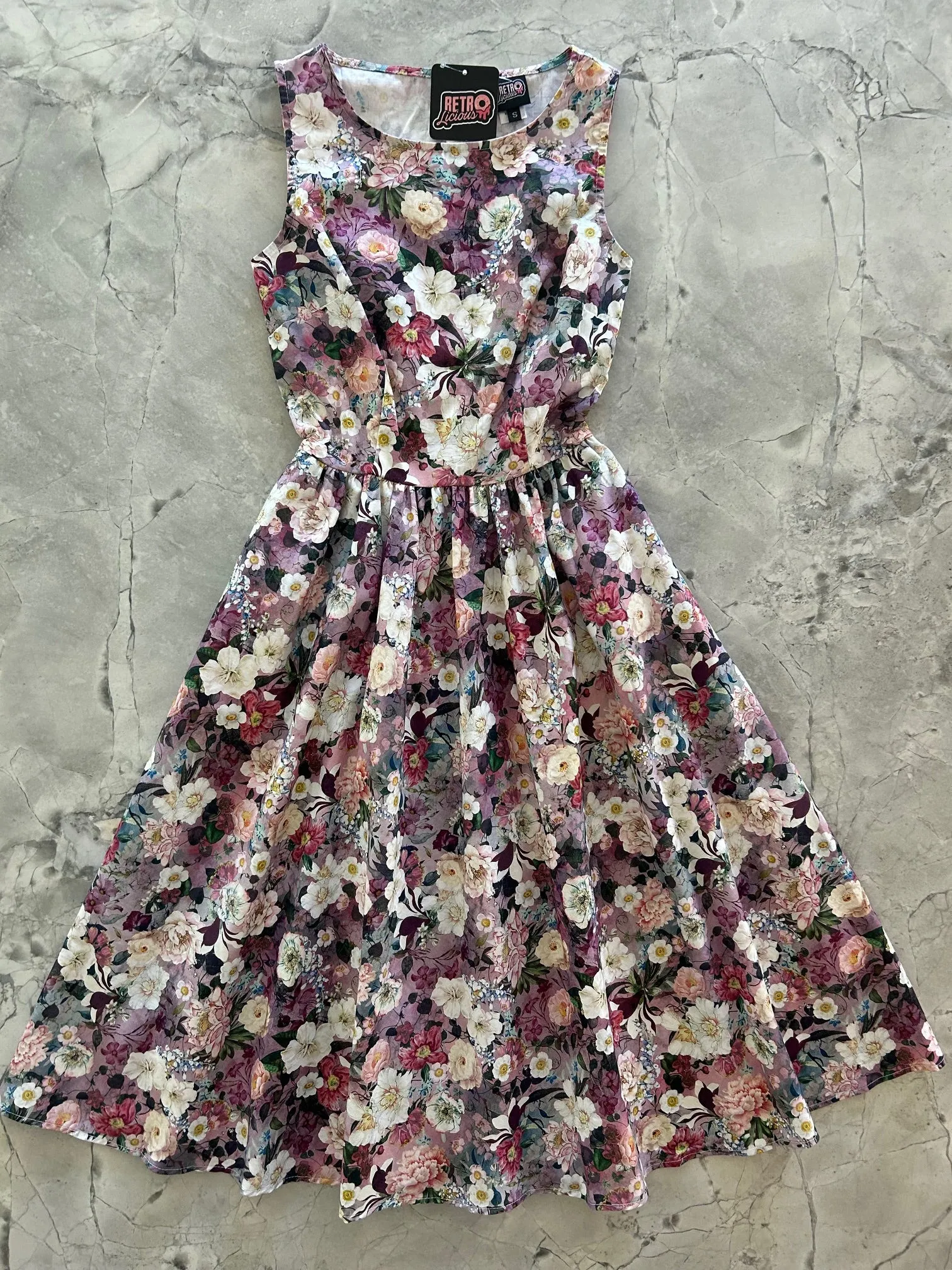 Floral Midi Dress sold by Retrolicious