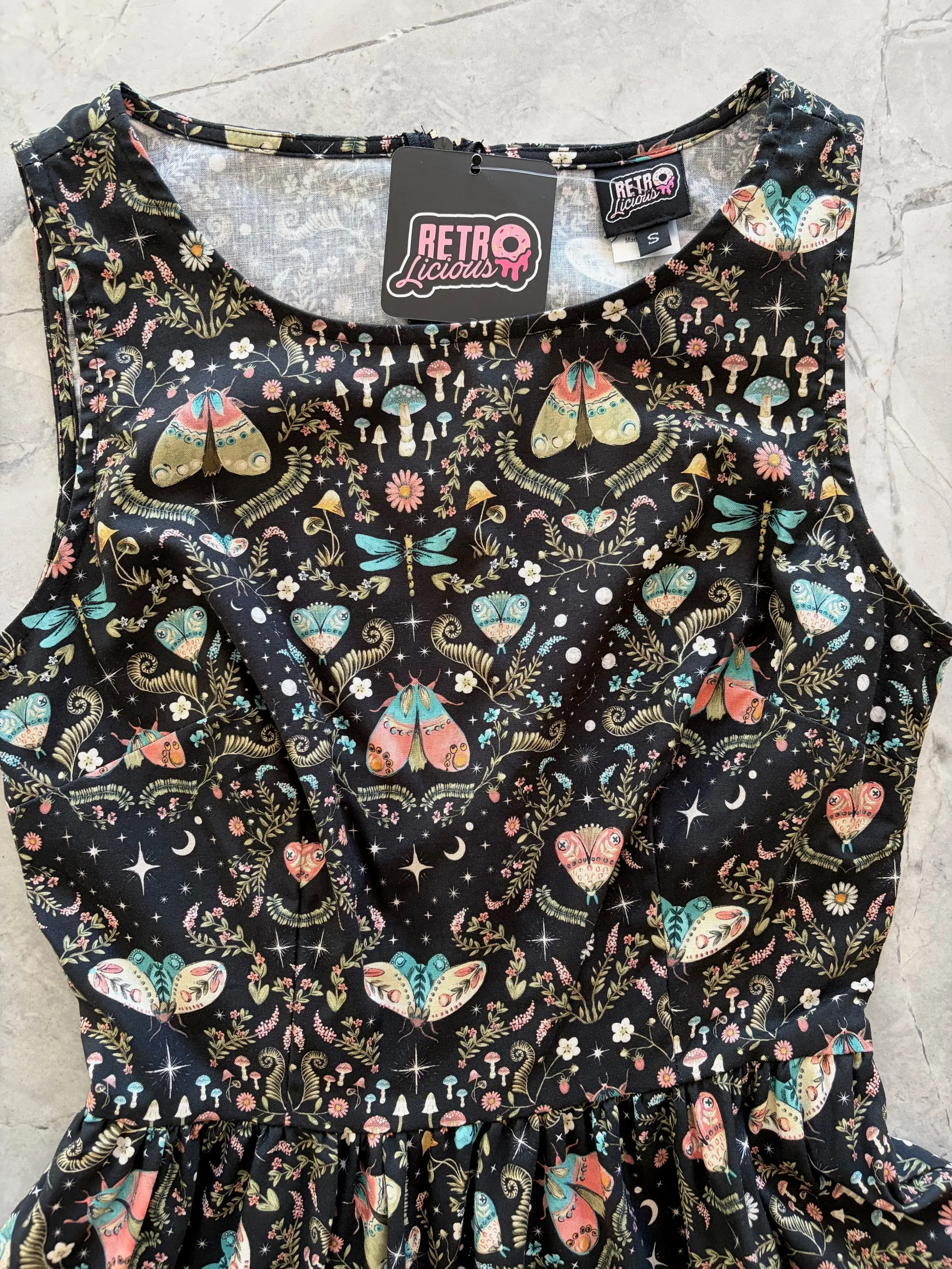 Midnight Midi Dress sold by Retrolicious product image thumbnail 3