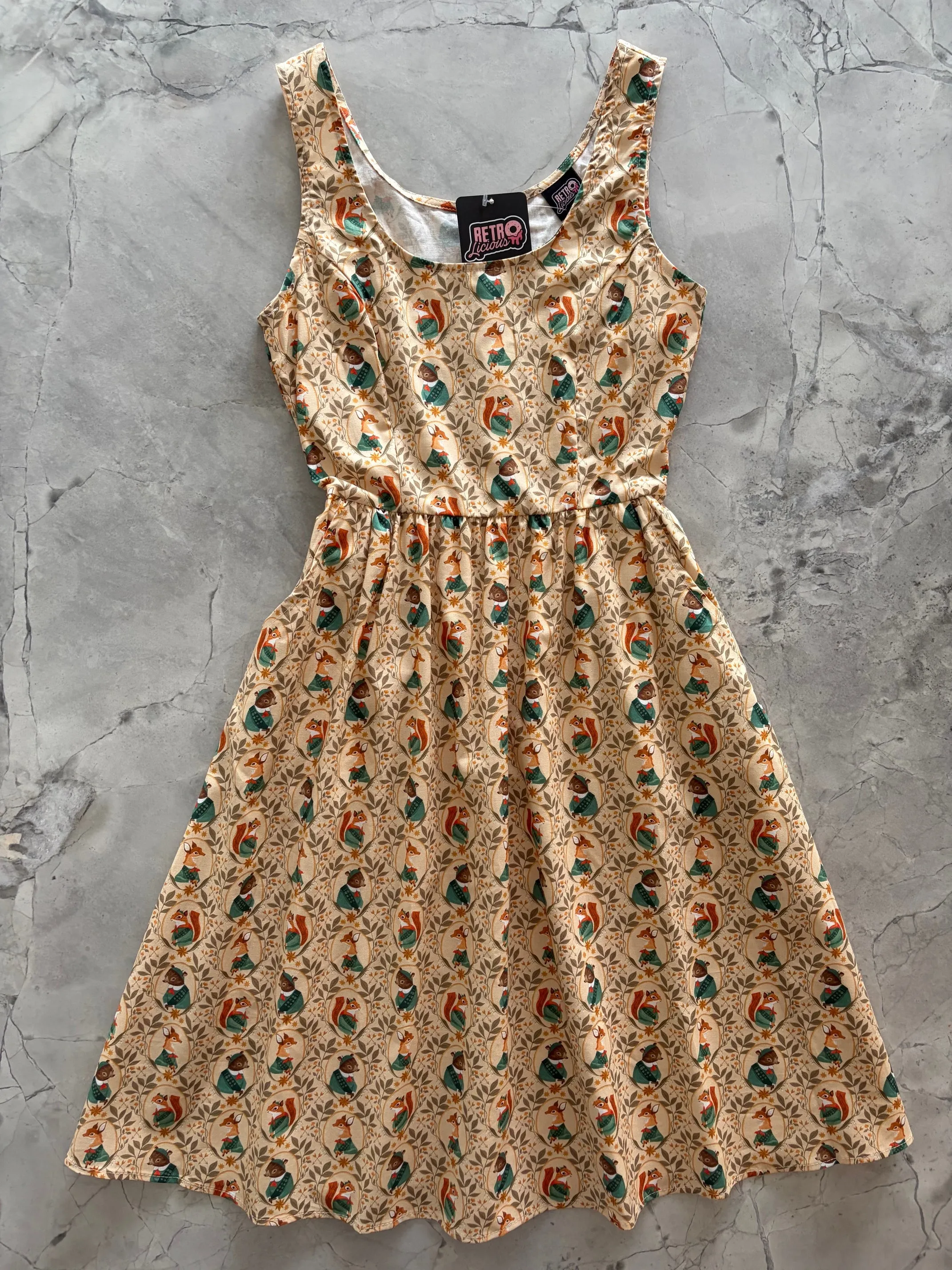 Woodland Scout Fit & Flare Dress sold by Retrolicious