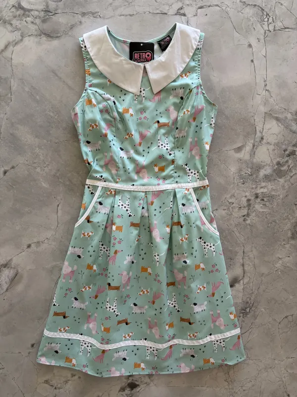 Dogs Collared Dress sold by Retrolicious