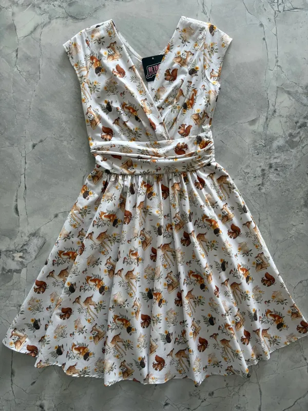 Woodland Animals Greta Dress made by Retrolicious