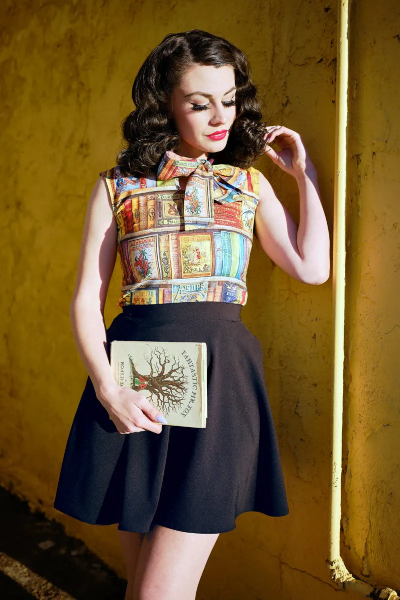 4020 Black Skater Skirt - 4X only, 1 left! sold by Retrolicious