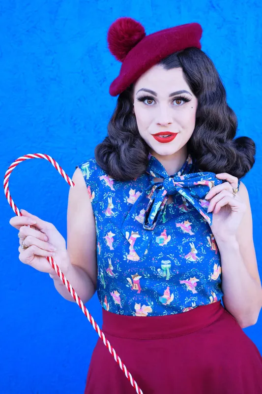 4694 Chilly Days Bow Top sold by Retrolicious