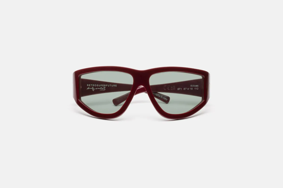 Andy Warhol IX Knives Burgundy made by RetroSuperFuture