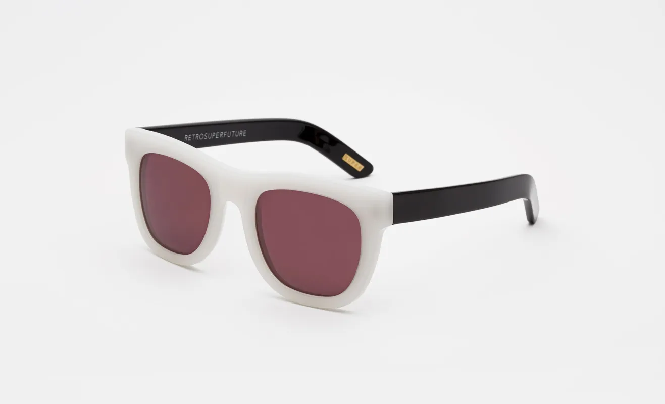 Ciccio Ivory/Black Red Lens made by RetroSuperFuture