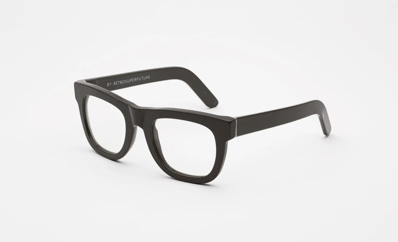 Ciccio Dark Grey Clear Lens sold by RetroSuperFuture
