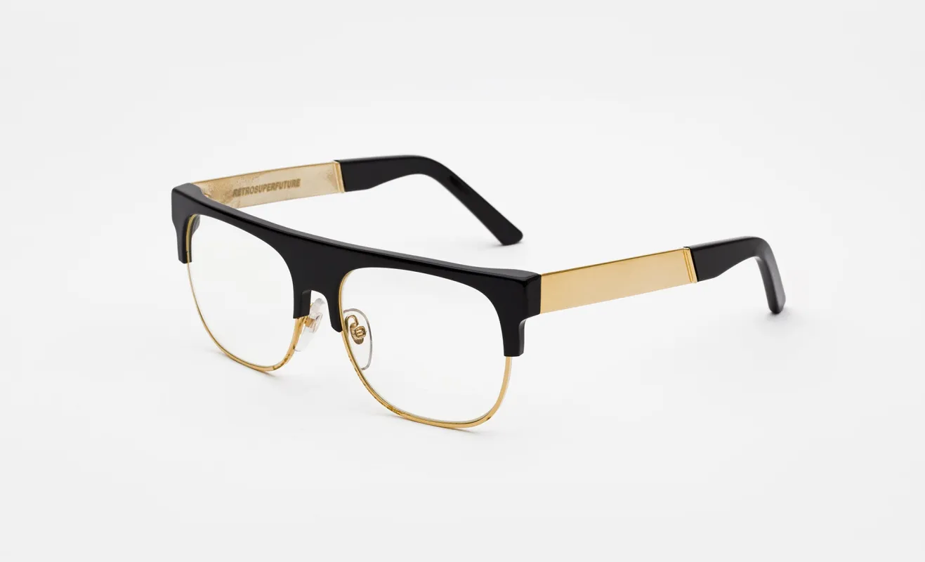 Andrea Francis Black Clear Lens made by RetroSuperFuture