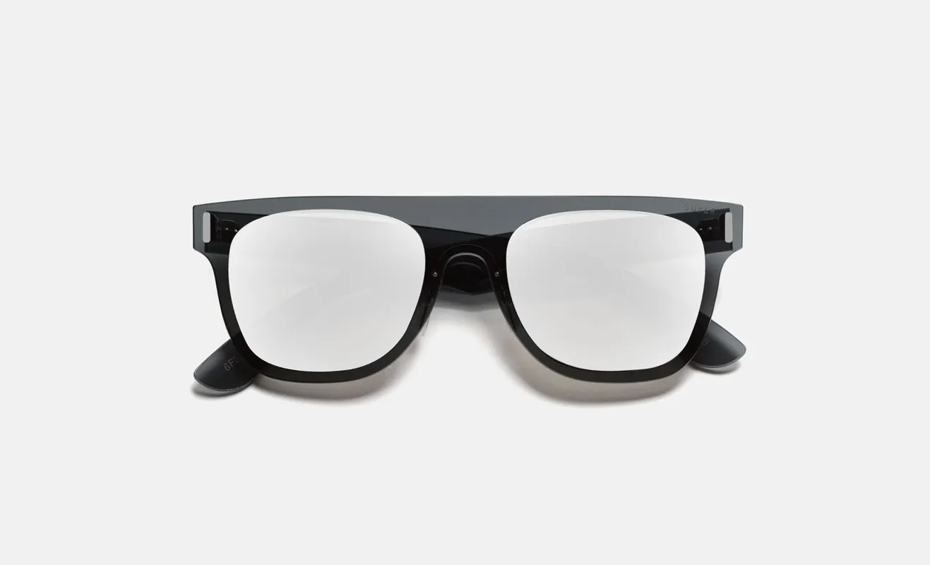 Duo Lens Flat Top Silver&Black made by RetroSuperFuture